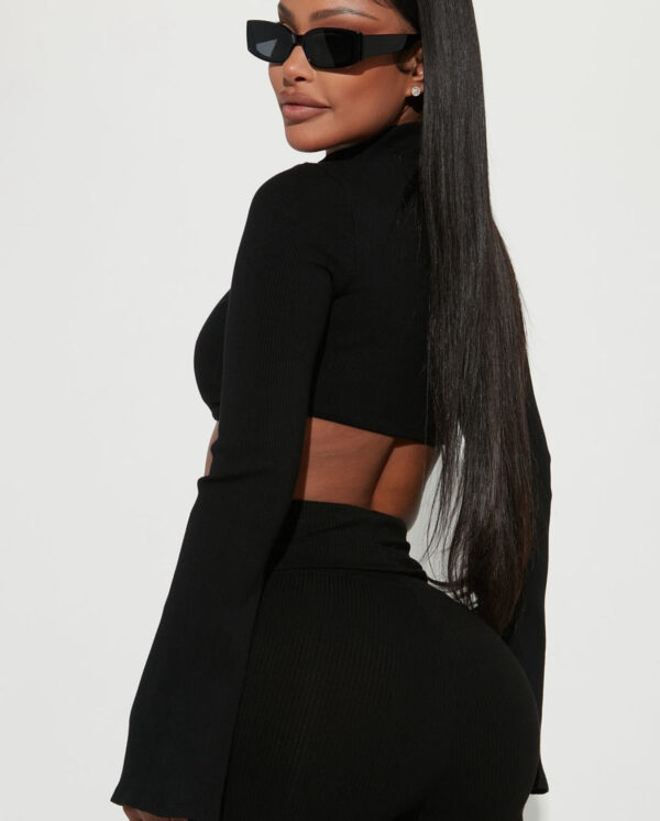 Long Sleeve Cropped Top - Image 3