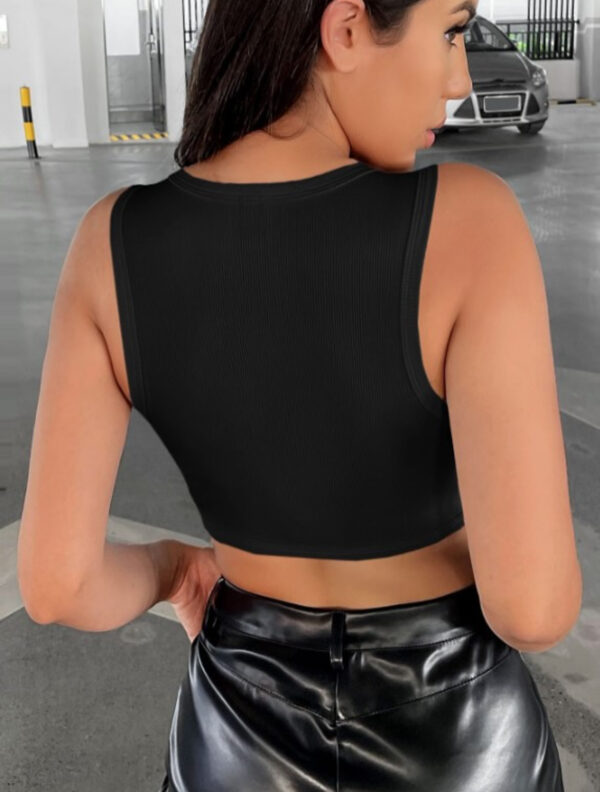 Black Cropped Top - Image 3