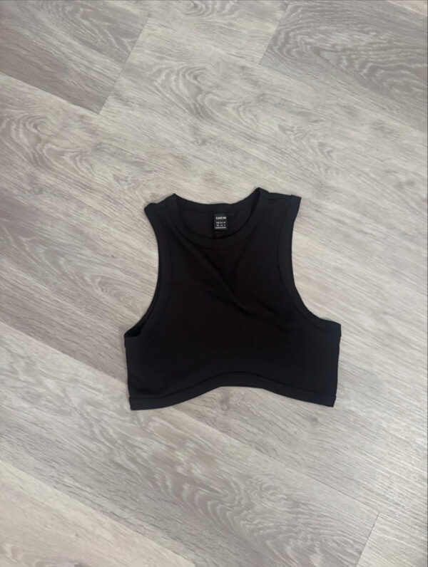 Black Cropped Top - Image 4