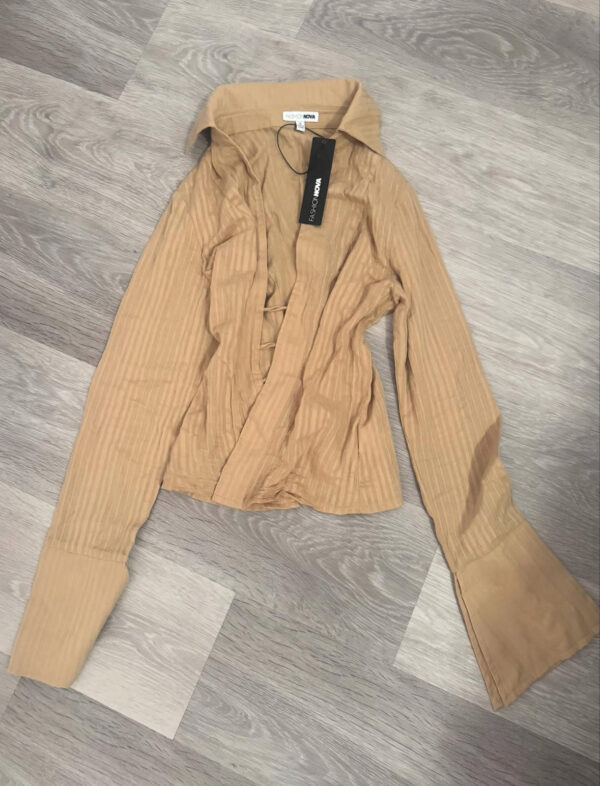 Beige Long Sleeve Top - Image 4