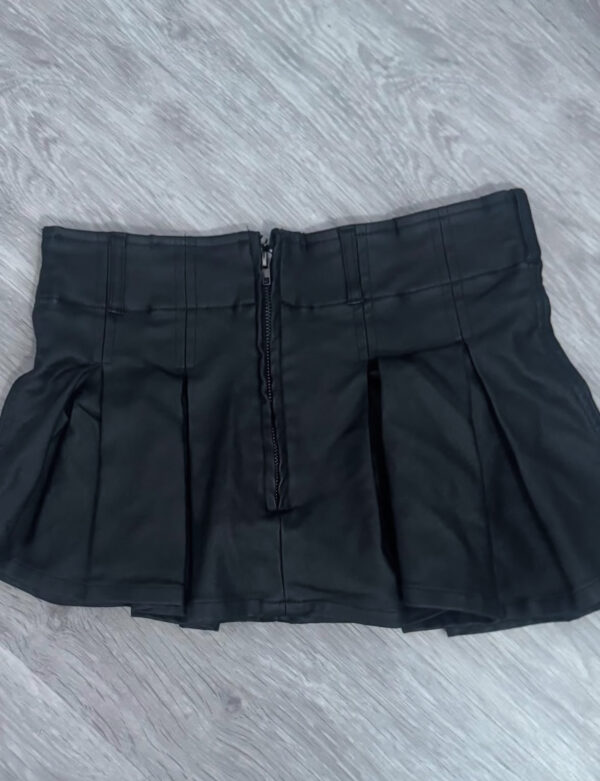 Faux Leather Skort - Image 4