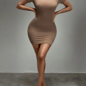 Everyday Beige Dress