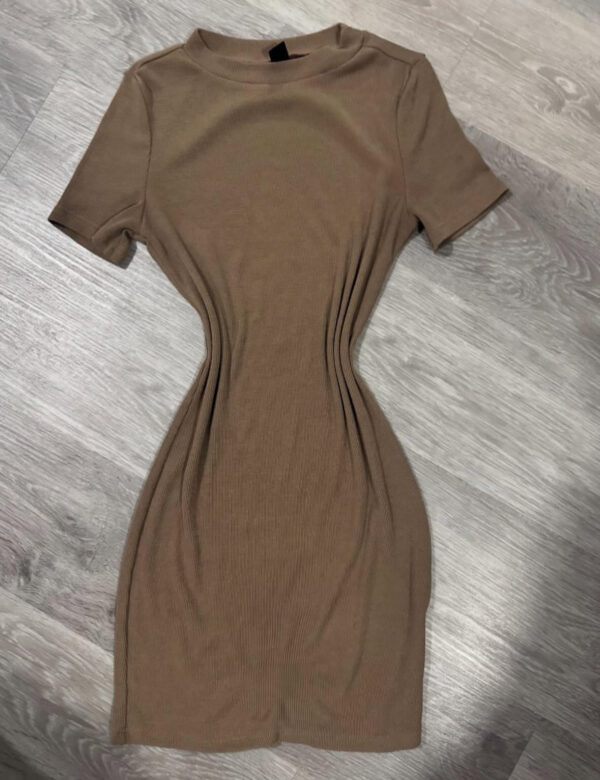 Everyday Beige Dress - Image 3
