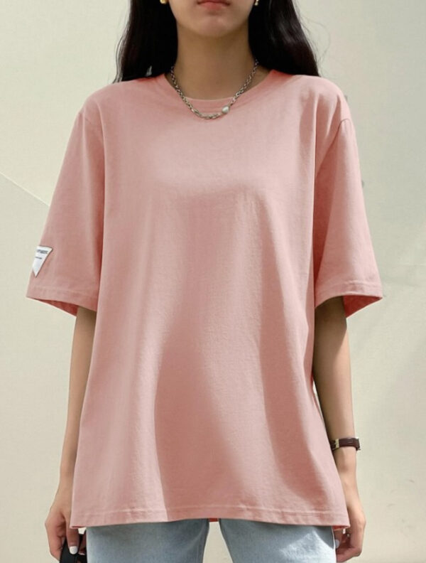 Mauve Slit-Hem Top