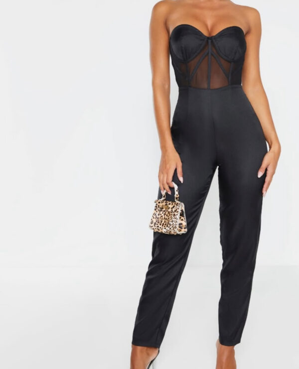 Mesh Corset Jumpsuit