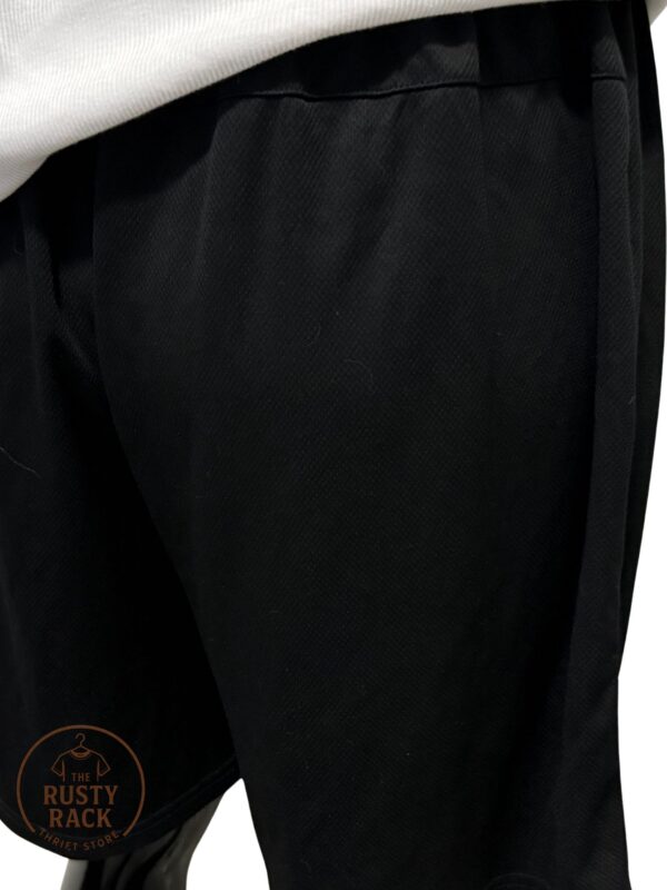 BLACK ACTIVE WEAR SHORTS - Image 3